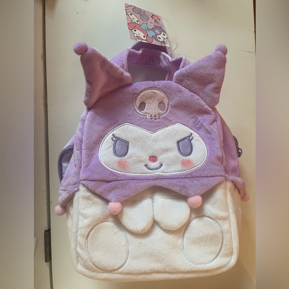 Kuromi Fuzzy Lunch/ Carryall Tote NEVER USED BRAND NEW,  From Japan
